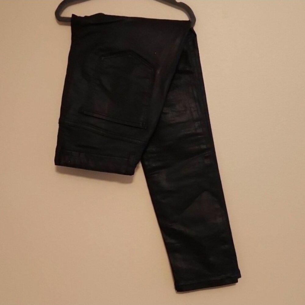 Zara Kids Black Faux Leather Pants - Picture 8 of 8